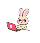大人女子うさぎ（個別スタンプ：5）