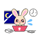 大人女子うさぎ（個別スタンプ：6）