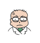 眼鏡坊主白衣野郎（個別スタンプ：28）