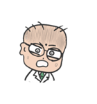 眼鏡坊主白衣野郎（個別スタンプ：39）