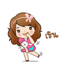 Pinky Super girl（個別スタンプ：6）