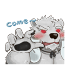Bear in black and white（個別スタンプ：3）