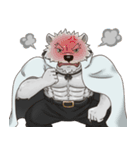 Bear in black and white（個別スタンプ：4）
