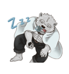 Bear in black and white（個別スタンプ：11）