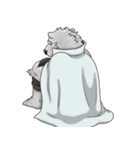 Bear in black and white（個別スタンプ：18）