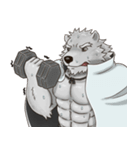Bear in black and white（個別スタンプ：19）