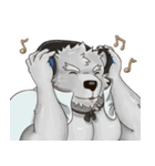 Bear in black and white（個別スタンプ：22）