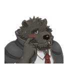 Bear in black and white（個別スタンプ：27）