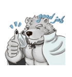Bear in black and white（個別スタンプ：30）