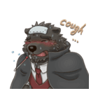 Bear in black and white（個別スタンプ：31）
