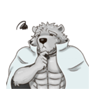 Bear in black and white（個別スタンプ：32）
