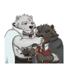 Bear in black and white（個別スタンプ：33）