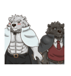Bear in black and white（個別スタンプ：34）