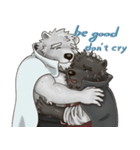 Bear in black and white（個別スタンプ：40）