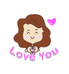 pretty young woman (English version)（個別スタンプ：2）