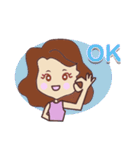 pretty young woman (English version)（個別スタンプ：3）