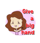 pretty young woman (English version)（個別スタンプ：4）
