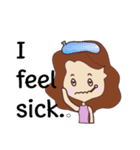pretty young woman (English version)（個別スタンプ：5）