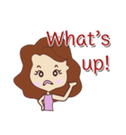 pretty young woman (English version)（個別スタンプ：6）