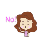 pretty young woman (English version)（個別スタンプ：8）