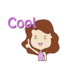 pretty young woman (English version)（個別スタンプ：9）