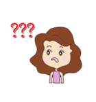 pretty young woman (English version)（個別スタンプ：11）