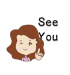 pretty young woman (English version)（個別スタンプ：15）