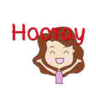 pretty young woman (English version)（個別スタンプ：19）