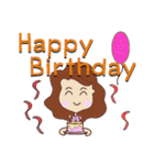 pretty young woman (English version)（個別スタンプ：21）