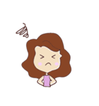pretty young woman (English version)（個別スタンプ：22）