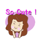 pretty young woman (English version)（個別スタンプ：26）