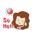 pretty young woman (English version)（個別スタンプ：33）