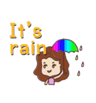 pretty young woman (English version)（個別スタンプ：34）