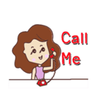 pretty young woman (English version)（個別スタンプ：35）