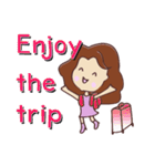 pretty young woman (English version)（個別スタンプ：36）