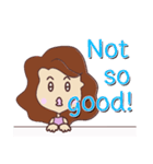 pretty young woman (English version)（個別スタンプ：40）