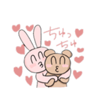 うさぎとくま、時々人間（個別スタンプ：25）