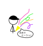 帽子を被った棒人間探偵（個別スタンプ：23）