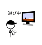 帽子を被った棒人間探偵（個別スタンプ：28）