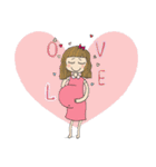 pregnancy lady（個別スタンプ：1）