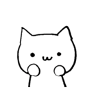 のんびり白猫ver（個別スタンプ：3）