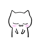 のんびり白猫ver（個別スタンプ：8）
