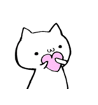 のんびり白猫ver（個別スタンプ：32）