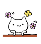のんびり白猫ver（個別スタンプ：34）