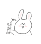 mismatched ears rabbit！（個別スタンプ：9）