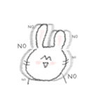 mismatched ears rabbit！（個別スタンプ：14）