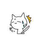 ちょっと不機嫌なしろねこ（個別スタンプ：36）