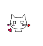 ちょっと不機嫌なしろねこ（個別スタンプ：37）