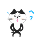 白黒ネコ その2（個別スタンプ：9）