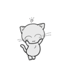 しろいにゃんとぐれいにゃん Part2（個別スタンプ：34）